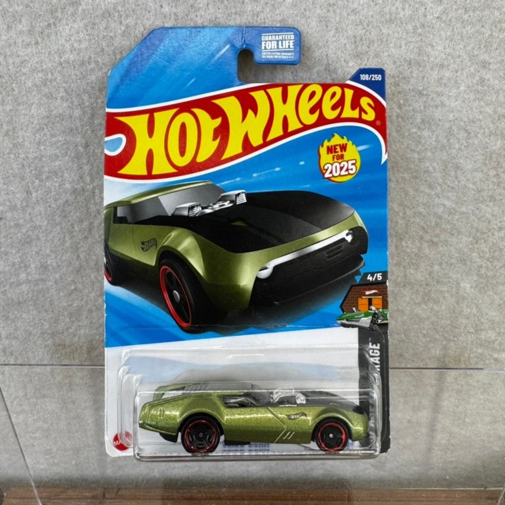 Hot Wheels 2025 Slide-Burn Green 108/250 HW Dream Garage 4/5
